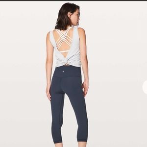Nwt! Lululemon align hi-rise crop 21" true navy